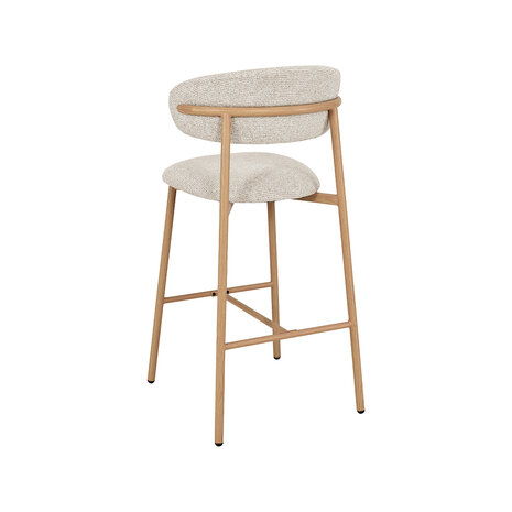 LABEL51 Barkrukken Kaito - Beige - Geweven - Laag