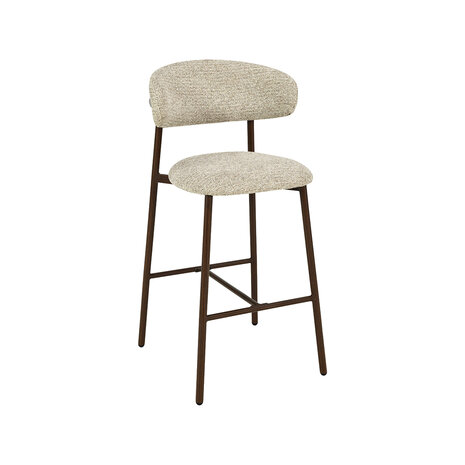 LABEL51 Barkrukken Kaito - Beige - Geweven - Laag