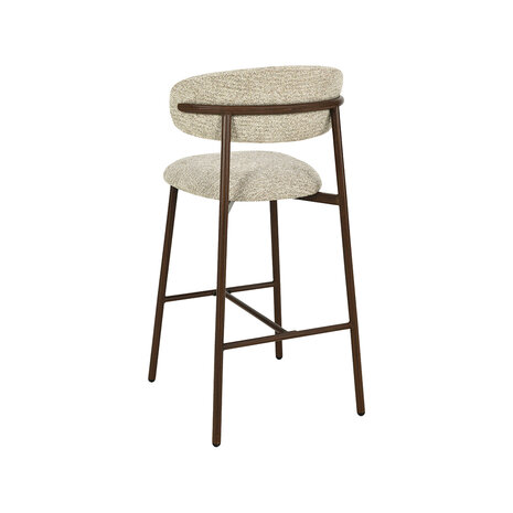 LABEL51 Barkrukken Kaito - Beige - Geweven - Laag
