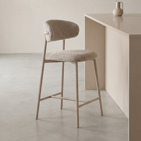 LABEL51 Barkrukken Kaito - Beige - Geweven - Laag