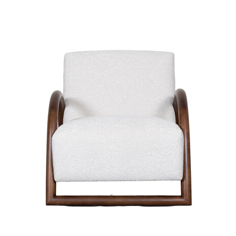LABEL51 Fauteuils Viggo - Naturel - Geweven - Walnoot Houten Frame