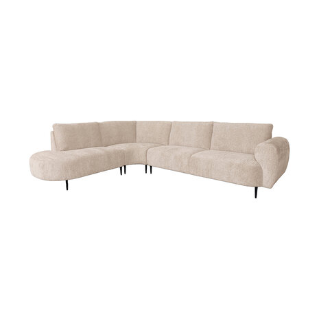 LABEL51 Hoekbanken Morato - Naturel - Velours - Hoekbank Links