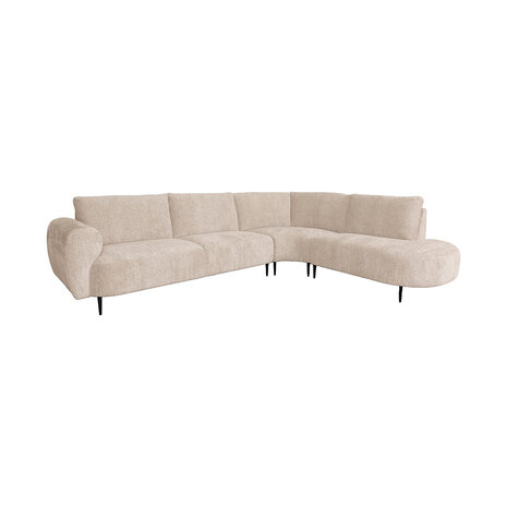 LABEL51 Hoekbanken Morato - Naturel - Velours - Hoekbank Rechts