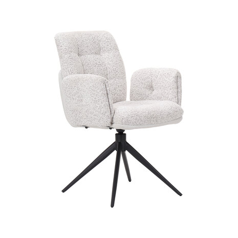 LABEL51 Eetkamerstoelen Unreal - Champagne - Geweven