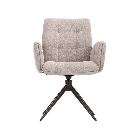 LABEL51 Eetkamerstoelen Unreal - Beige - Geweven