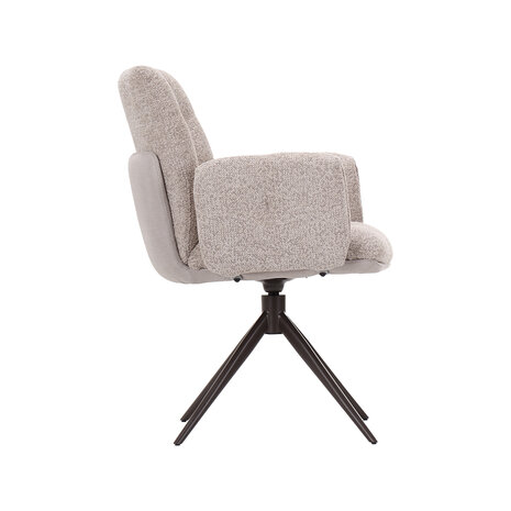 LABEL51 Eetkamerstoelen Unreal - Beige - Geweven