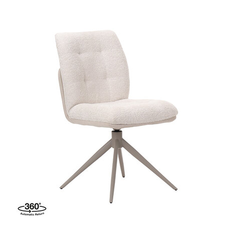 LABEL51 Eetkamerstoelen No Way - Naturel - Geweven