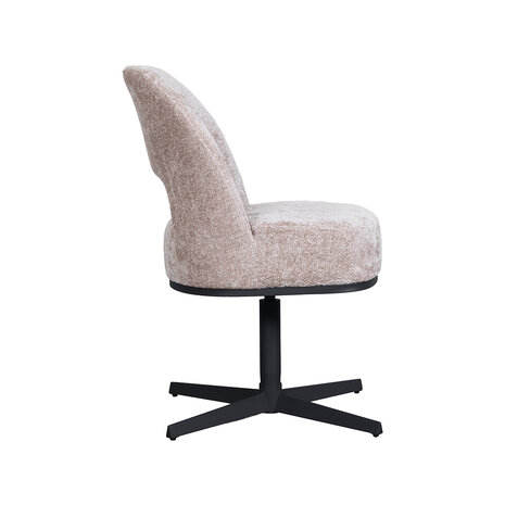 LABEL51 Eetkamerstoelen Port Grimaud - Naturel - Chenille
