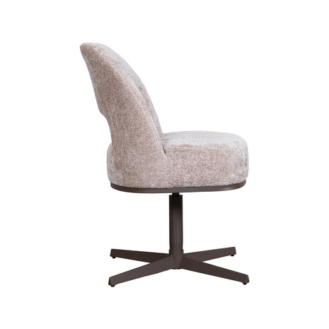 LABEL51 Eetkamerstoelen Port Grimaud - Naturel - Chenille