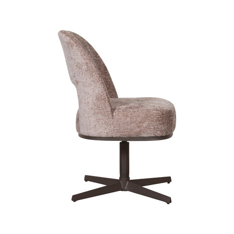 LABEL51 Eetkamerstoelen Port Grimaud - Taupe - Chenille