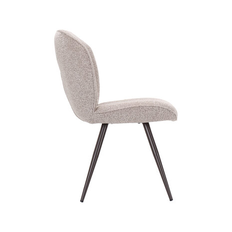 LABEL51 Eetkamerstoelen Awesome - Beige - Geweven
