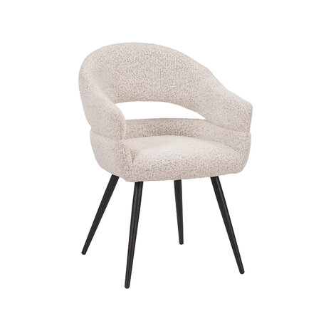 LABEL51 Eetkamerstoelen Pia - Champagne - Geweven - One Size