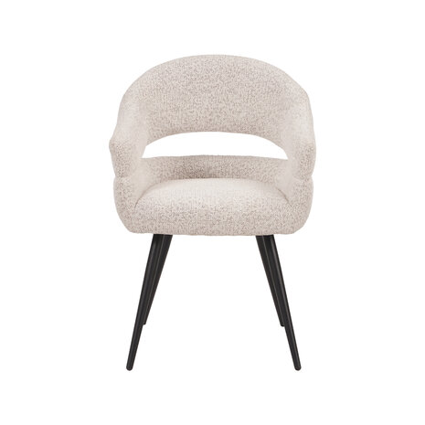 LABEL51 Eetkamerstoelen Pia - Champagne - Geweven - One Size