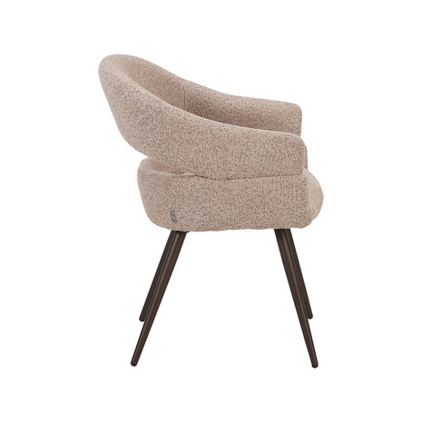 LABEL51 Eetkamerstoelen Pia - Beige - Geweven - One Size