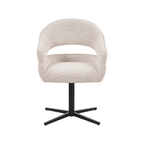 LABEL51 Eetkamerstoelen Donna - Champagne - Geweven - One Size
