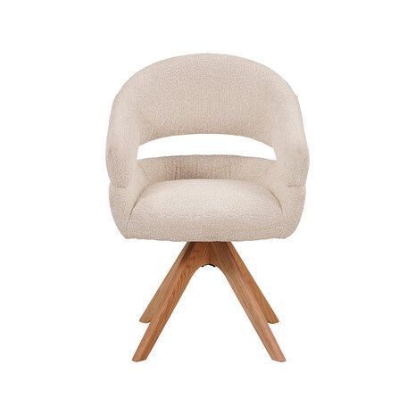 LABEL51 Eetkamerstoelen Sofia - Naturel - Geweven - One Size