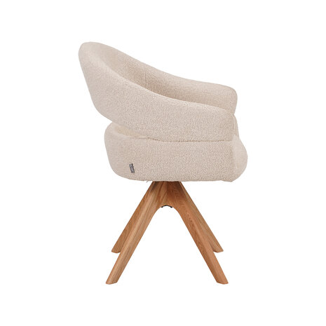 LABEL51 Eetkamerstoelen Sofia - Naturel - Geweven - One Size