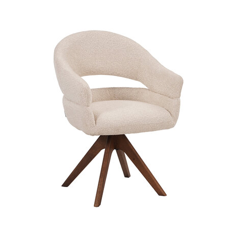 LABEL51 Eetkamerstoelen Sofia - Naturel - Geweven - One Size