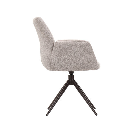 LABEL51 Eetkamerstoelen Epic - Beige - Geweven