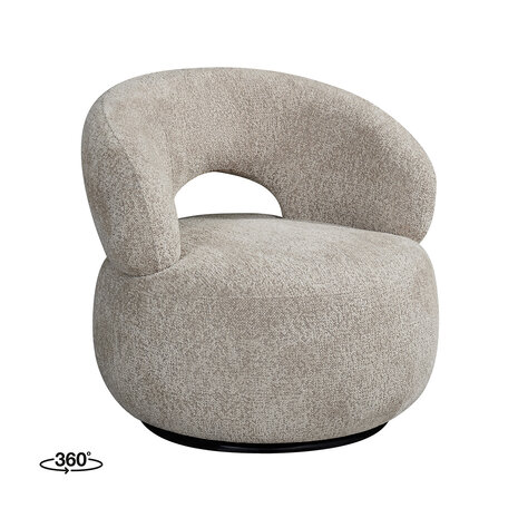 LABEL51 Fauteuils Nusenna - Naturel - Geweven