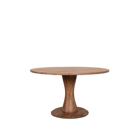 LABEL51 Eetkamertafels Craft - Nature Smooth - Mangohout - Rond - 130x130 cm