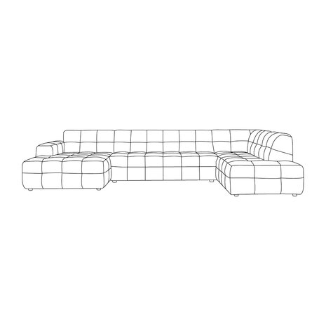 LABEL51 Banken Lorenzo - Clay - - Rechts Voorstaand