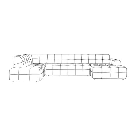 LABEL51 Banken Lorenzo - Naturel - - Links Voorstaand