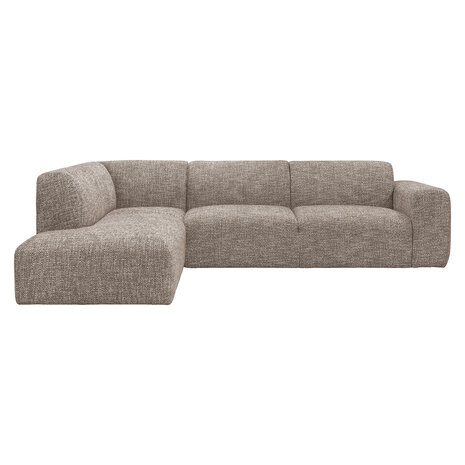LABEL51 Hoekbank Verona - Taupe - Geweven - Hoekbank Links