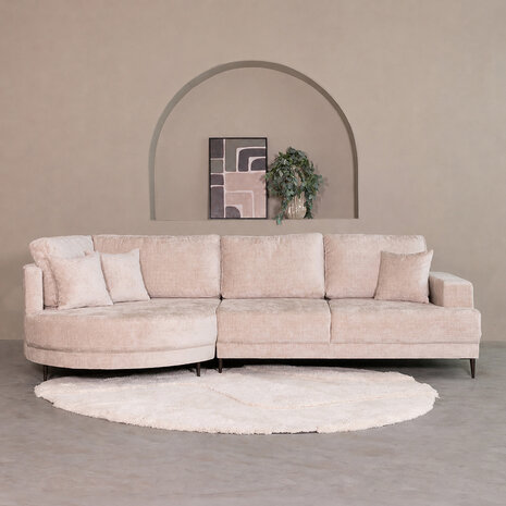 LABEL51 Hoekbank Stella - Naturel - Nano - Loungebank Links