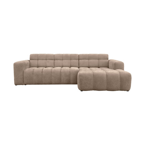 LABEL51 Hoekbank Luna - Taupe - Geweven - Loungebank Rechts