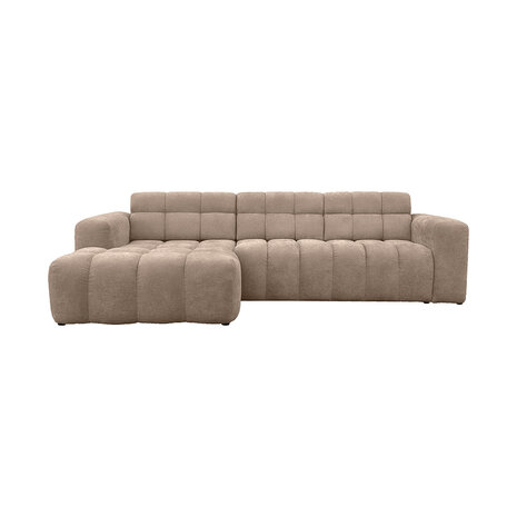 LABEL51 Hoekbank Luna - Taupe - Geweven - Loungebank Links
