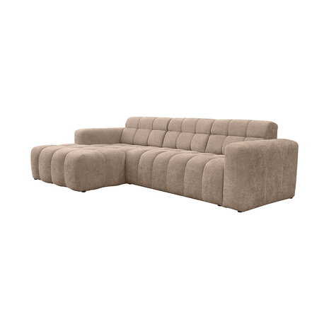LABEL51 Hoekbank Luna - Taupe - Geweven - Loungebank Links