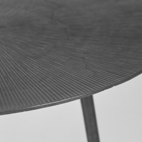LABEL51 Bijzettafel Nobby - Grijs - Metaal - 40 cm