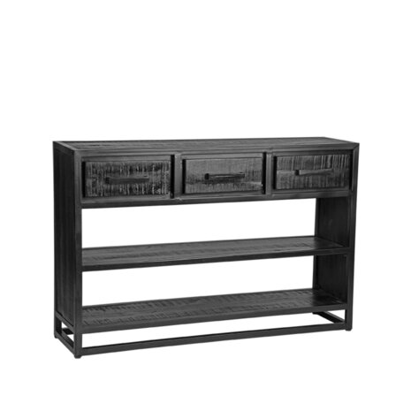 LABEL51 Sidetable Chili - Zwart - Mangohout - One Size