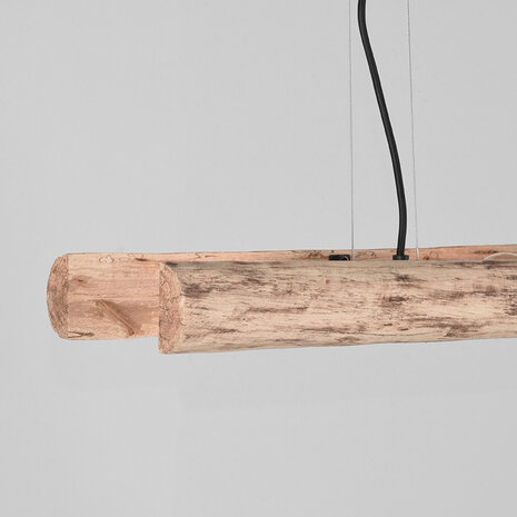 LABEL51 Hanglamp Woody - Naturel - Hout - 4-Lichts