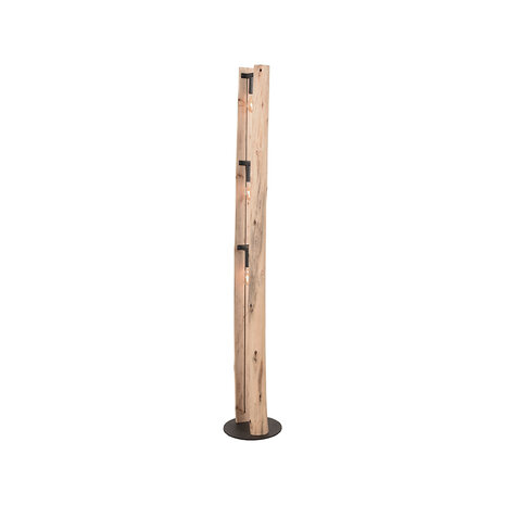 LABEL51 Vloerlamp Woody - Naturel - Hout - One Size