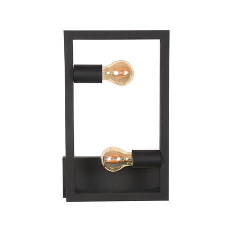 LABEL51 Wandlamp Quadrato - Zwart - Metaal - One Size