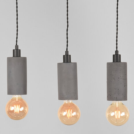 LABEL51 Hanglamp Fresco - Beton - Beton - 5-Lichts