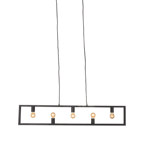 LABEL51 Hanglamp Quadrato - Zwart - Metaal - Hanglamp