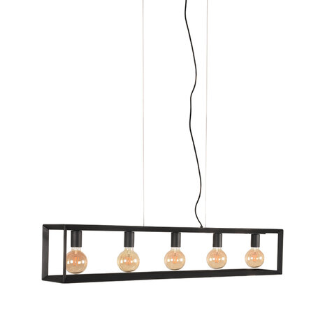 LABEL51 Hanglamp Tetto - Zwart - Metaal - 5-Lichts