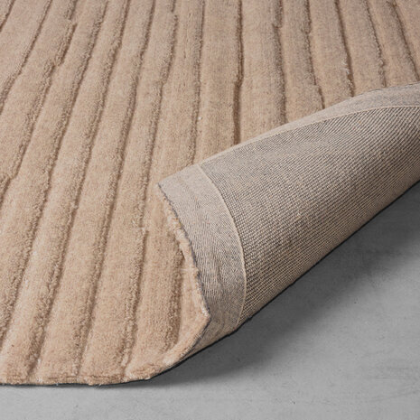 LABEL51 Vloerkleden Luxy - Taupe - Wol - 160x230 cm