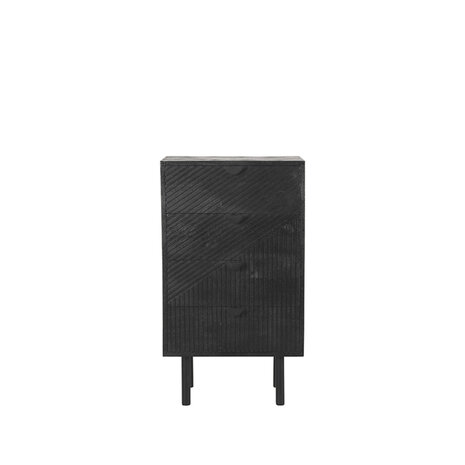 LABEL51 Ladekast Cotia - Zwart - Mangohout - 50 cm