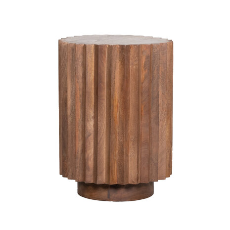 LABEL51 Bijzettafel Novan - Nature Smooth - Mangohout - 35 cm