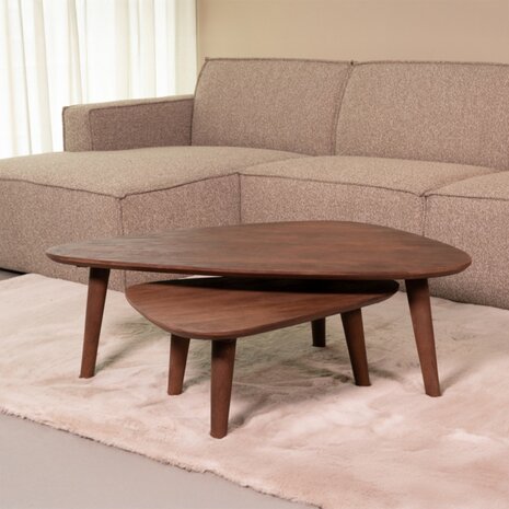 LABEL51 Salontafel Gregg - Espresso - Mangohout - 110 cm