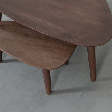 LABEL51 Salontafel Gregg - Espresso - Mangohout - 110 cm