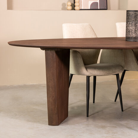 LABEL51 Eetkamertafel Wow - Espresso - Mangohout - 300 cm