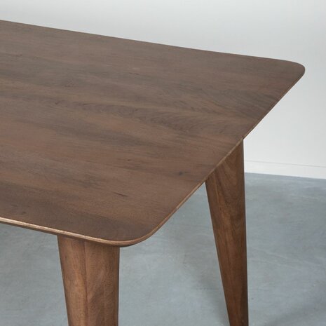 LABEL51 Eetkamertafel Fly - Espresso - Mangohout - 160 cm