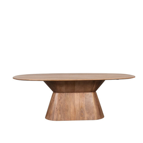 LABEL51 Eetkamertafel Jagger - Nature Smooth - Mangohout - 240 cm - Ovaal
