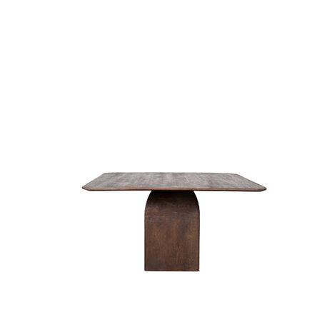 LABEL51 Eetkamertafel Ingo - Espresso - Mangohout - 130 cm - Vierkant