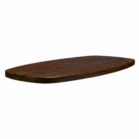 LABEL51 Tafelblad - 1407 Tafelblad Deens Ovaal - Espresso - - 240 cm - Deens Ovaal